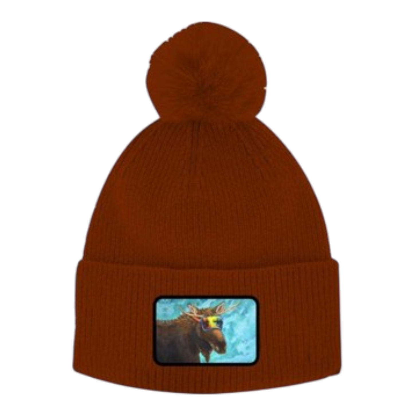 Licensed Premium Pom Toques w/ Fleece Lining - Moose Reflection
