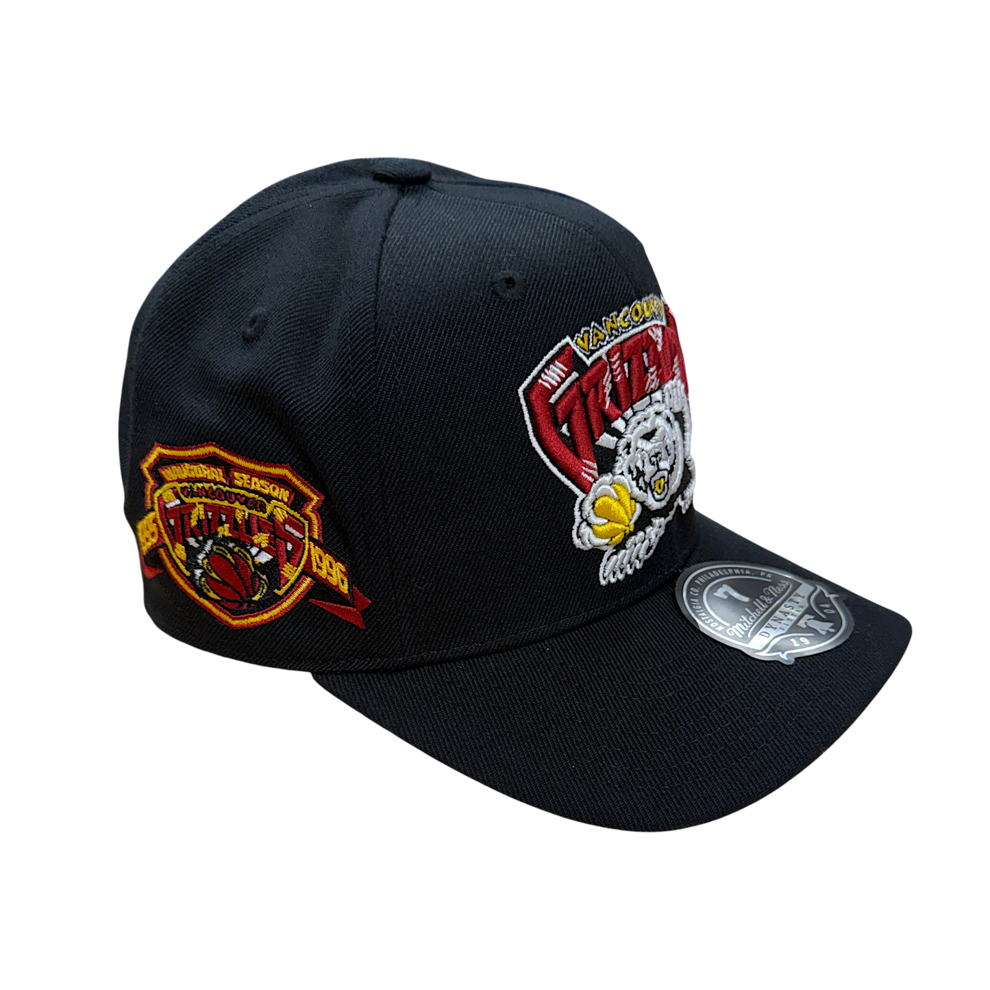 Michell & Ness Dynasty Fitted - Black Vancouver Grizzlies