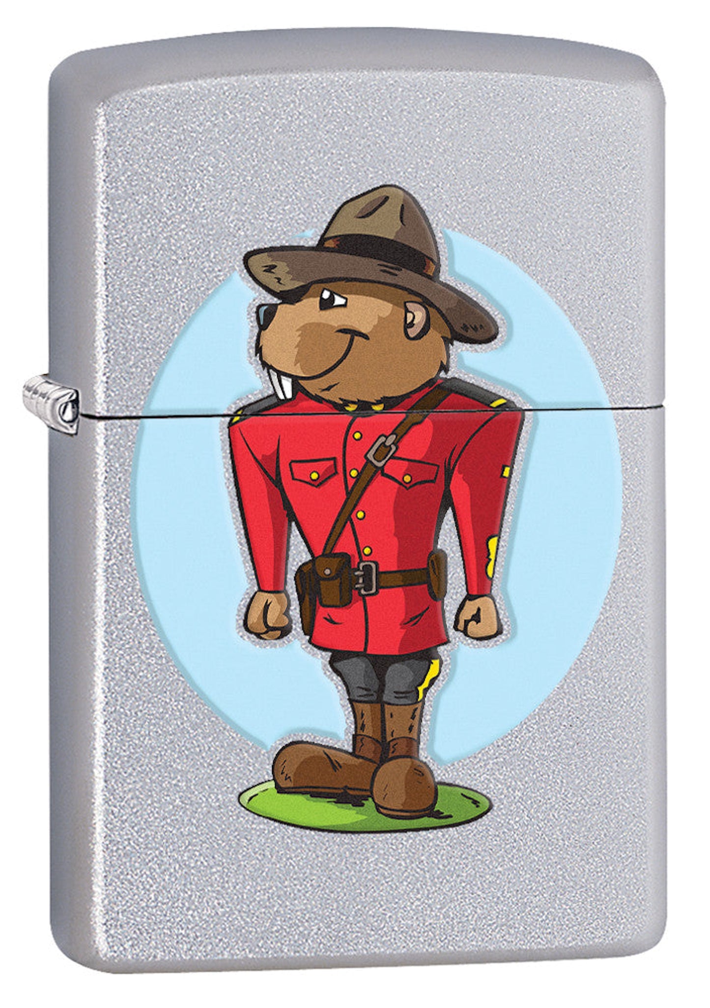 ZIPPO Lighter Beaver Mountie (Chrome) (205-078185)