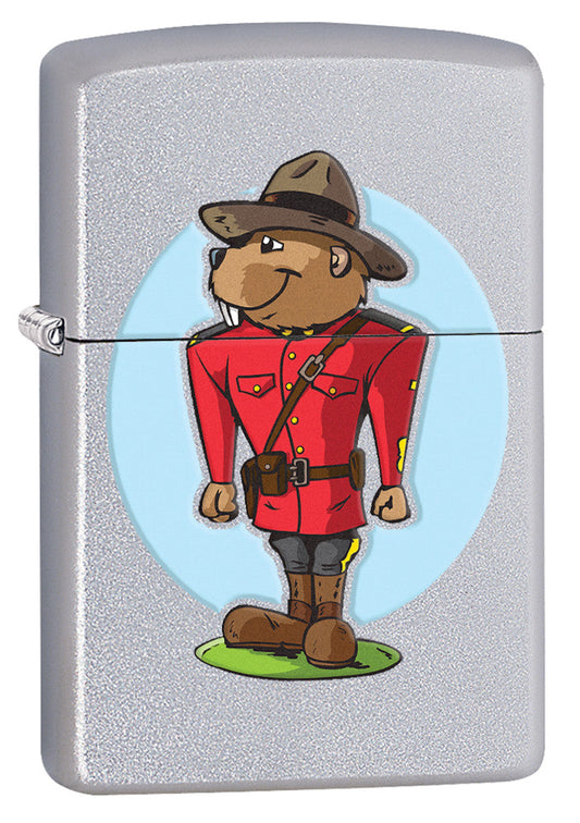 ZIPPO Lighter Beaver Mountie (Chrome) (205-078185)