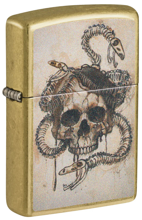 Zippo Skull and Snake Bones Design (47175)