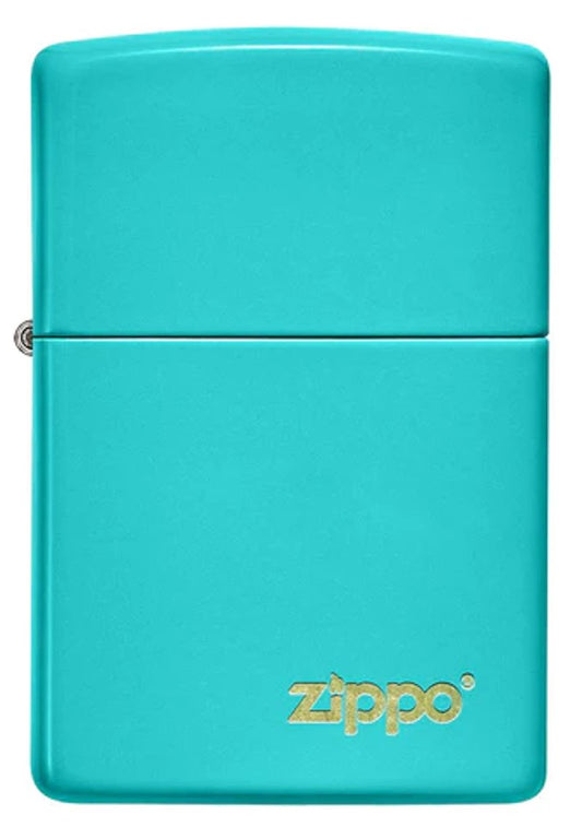 ZIPPO Lighters ( Flat Turquoise ) Zippo Logo (49454ZL)