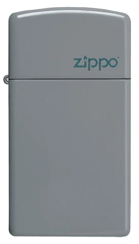 ZIPPO Lighters ( Slim Flat Grey ) Zippo Logo (49527ZL)