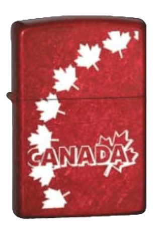 Zippo Souvenir Canada Maple Leaves (Red) (61692)