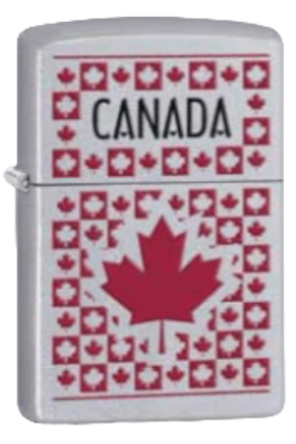 Zippo Souvenir Canada Maple Leaves (Chrome) (61875)