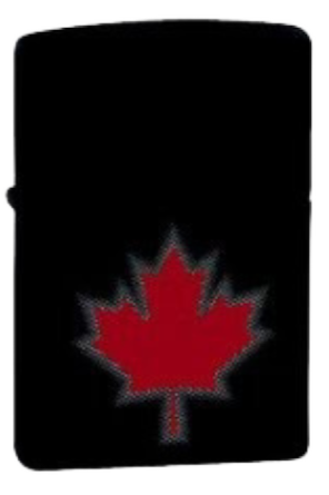 Zippo Souvenir Canada Maple Leaves (Black) (69989)