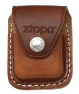 ZIPPO Leather Pouch W/Clip Brown (LPCB)