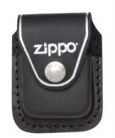 ZIPPO Leather Pouch W/Clip (LPCBK)